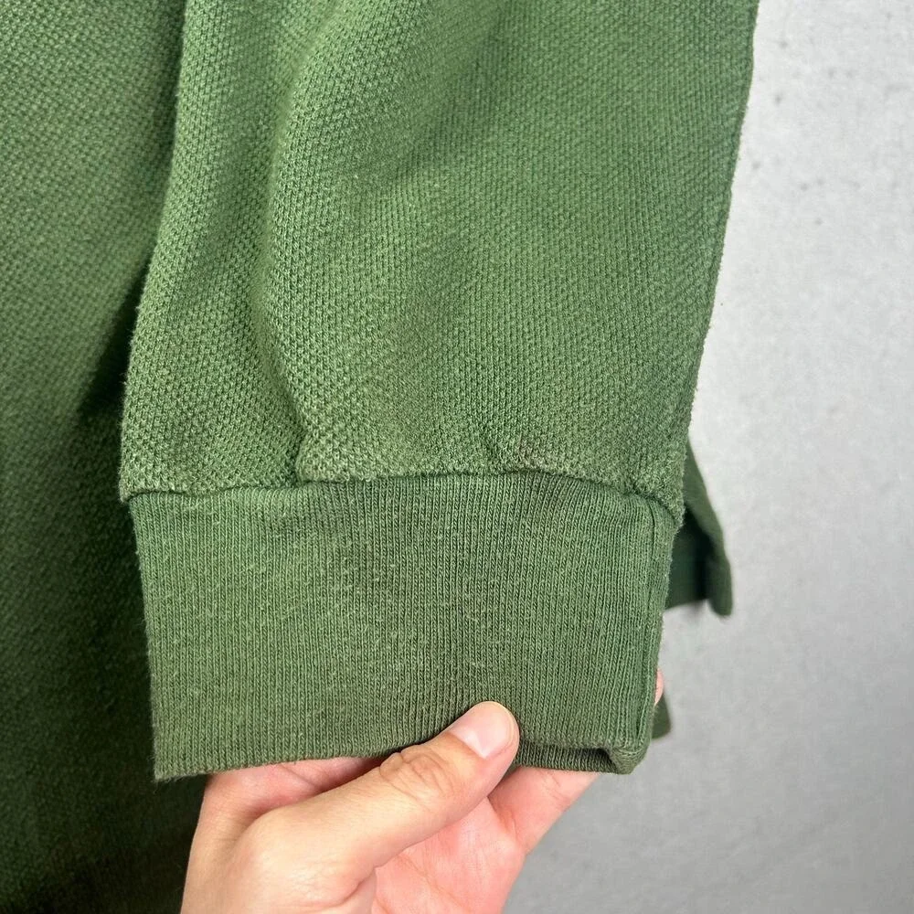 Vintage Polo Ralph Lauren Rugby Shirt Mens 2XL Striped Collar Long Sleeve Pony
